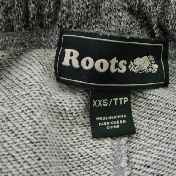 Roots Original Shorts Gray Salt and Pepper Sweat Track Shorts Size XXS Small - Picture 4 of 15